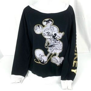 Disney size XXL black and white Mickey sweat shirt